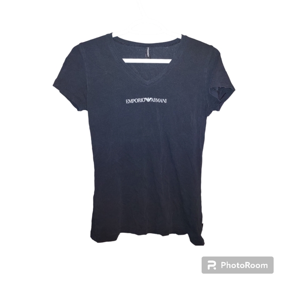 Emporio Armani women's small black 95% cotton 5% Elastane made in Vietnam - Picture 1 of 4